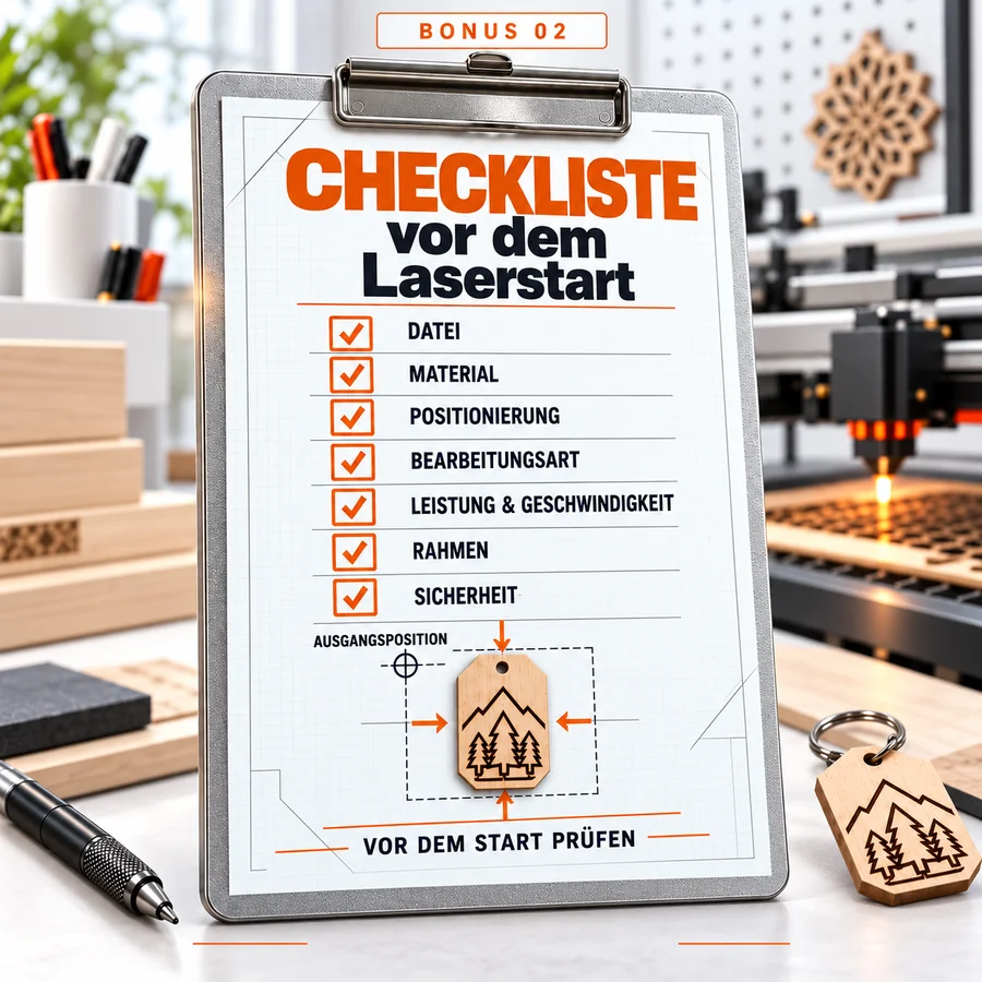 Bonus 2: Checkliste vor dem Laserstart